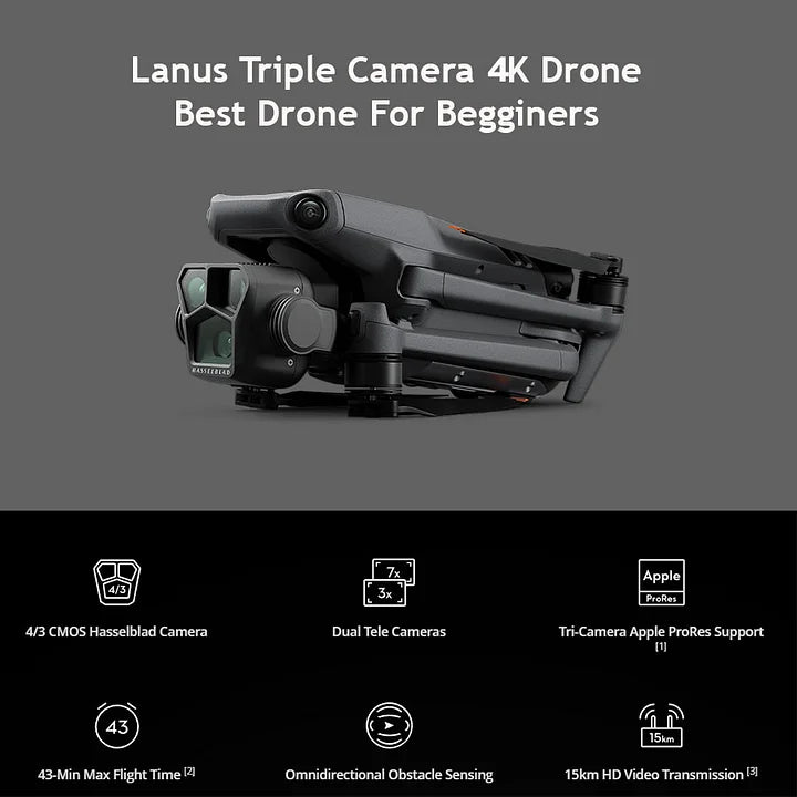 ✨TODAY ONLY🔔Drone LANUS Triple camera 4K Camera