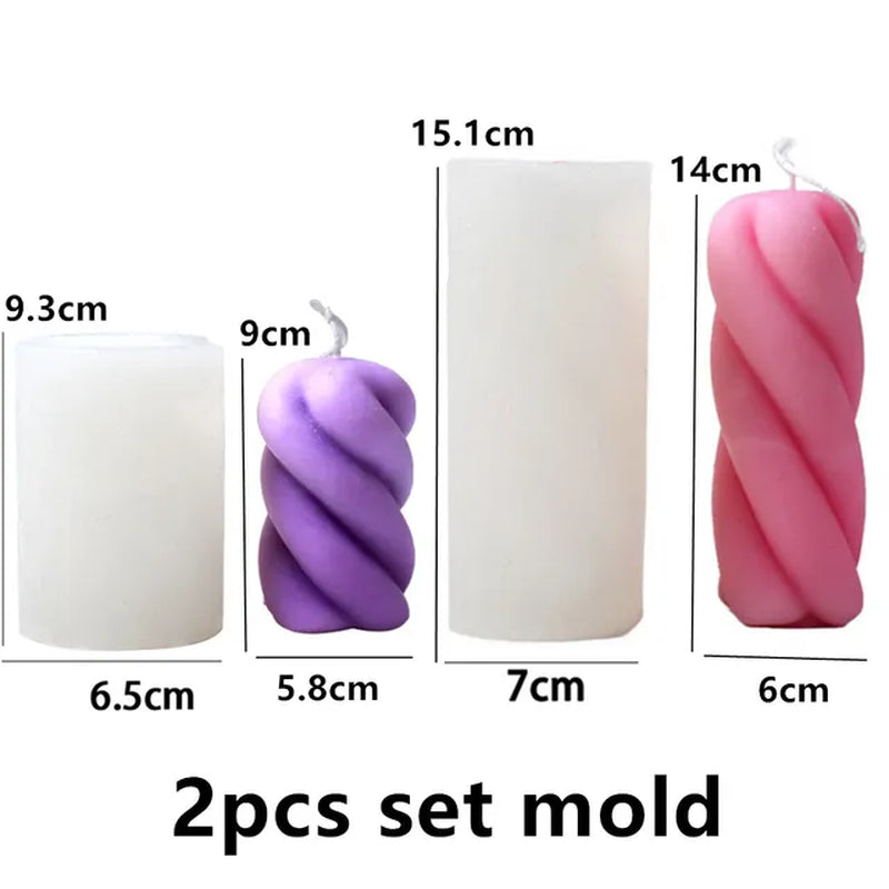 Cylindrical Aesthetic Candle Molds