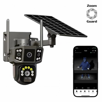 Zoom Guard: Security Camera - kit 3x1 + Free Solar panel