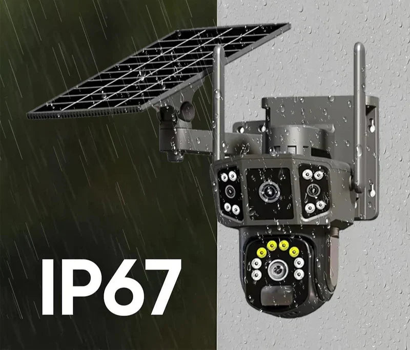 Zoom Guard: Security Camera - kit 3x1 + Free Solar panel