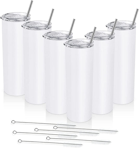 6 Pack  Stainless Steel Skinny Tumblers
