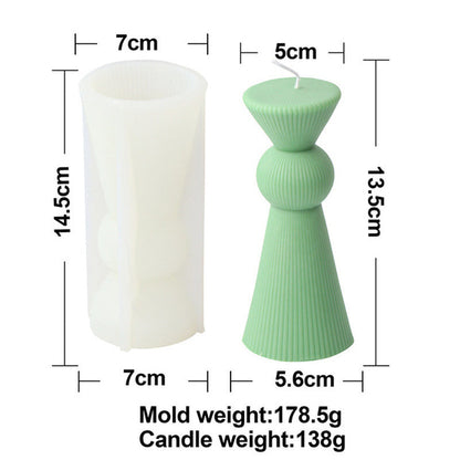 Cylindrical Aesthetic Candle Molds