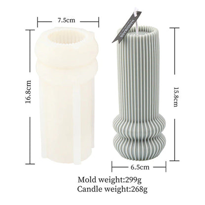 Cylindrical Aesthetic Candle Molds